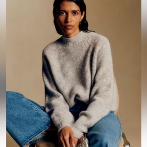 Sezane Otis Jumper XS Mottled Grey